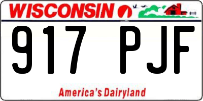 WI license plate 917PJF