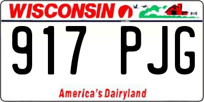WI license plate 917PJG