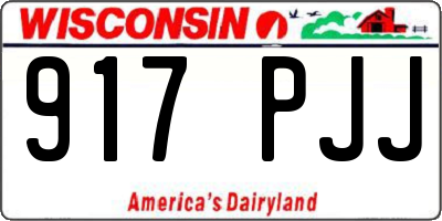WI license plate 917PJJ