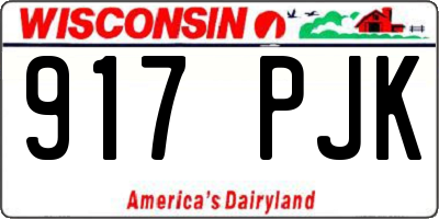 WI license plate 917PJK