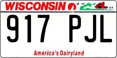 WI license plate 917PJL