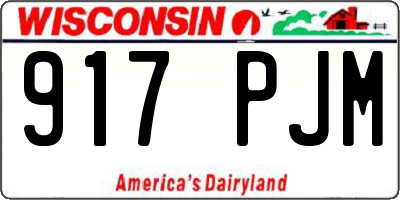 WI license plate 917PJM