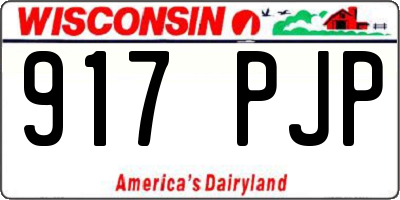 WI license plate 917PJP