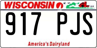 WI license plate 917PJS