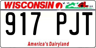 WI license plate 917PJT