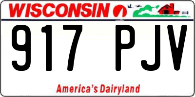 WI license plate 917PJV