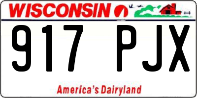 WI license plate 917PJX