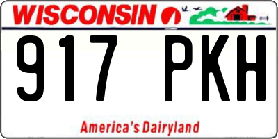 WI license plate 917PKH
