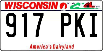 WI license plate 917PKI