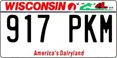 WI license plate 917PKM