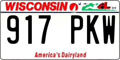 WI license plate 917PKW