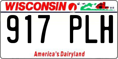 WI license plate 917PLH