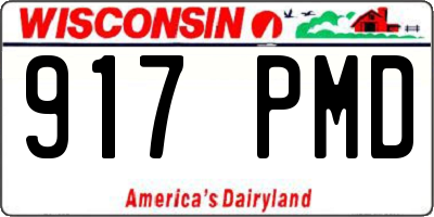 WI license plate 917PMD