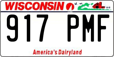 WI license plate 917PMF