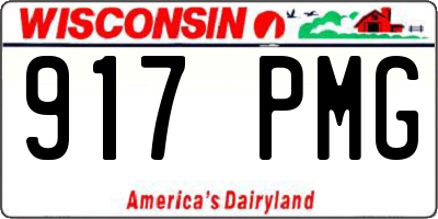 WI license plate 917PMG