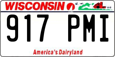 WI license plate 917PMI