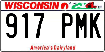 WI license plate 917PMK