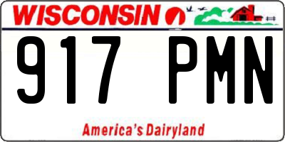 WI license plate 917PMN