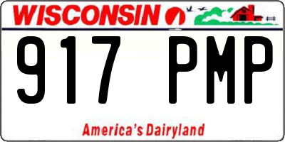 WI license plate 917PMP