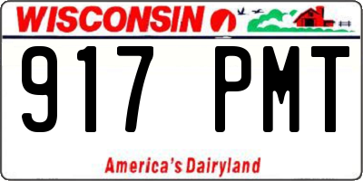 WI license plate 917PMT