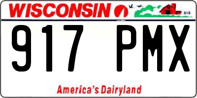 WI license plate 917PMX