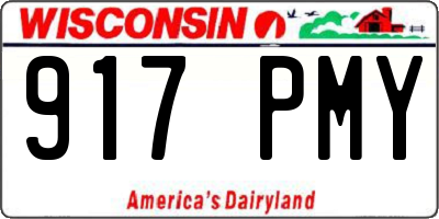 WI license plate 917PMY