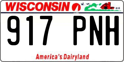 WI license plate 917PNH