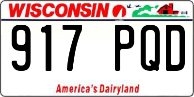 WI license plate 917PQD