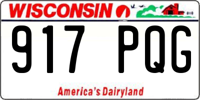 WI license plate 917PQG