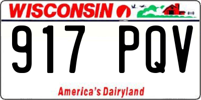 WI license plate 917PQV