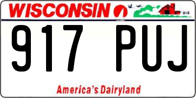 WI license plate 917PUJ