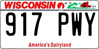 WI license plate 917PWY