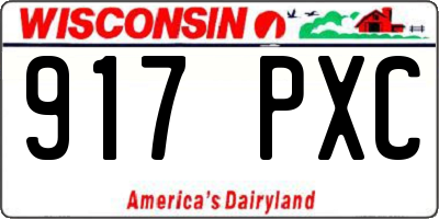 WI license plate 917PXC