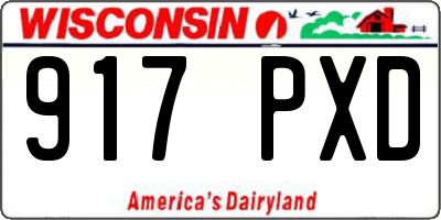 WI license plate 917PXD