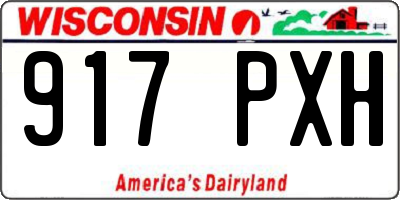 WI license plate 917PXH
