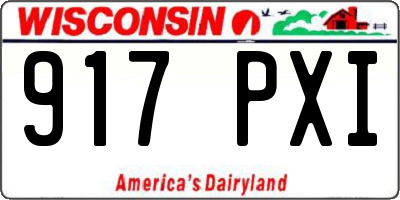 WI license plate 917PXI