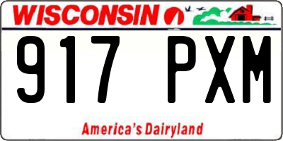 WI license plate 917PXM