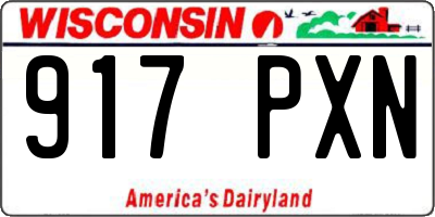 WI license plate 917PXN