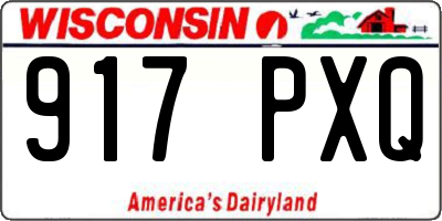 WI license plate 917PXQ