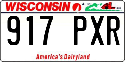 WI license plate 917PXR