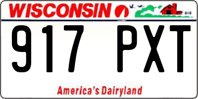 WI license plate 917PXT
