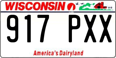 WI license plate 917PXX
