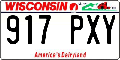 WI license plate 917PXY