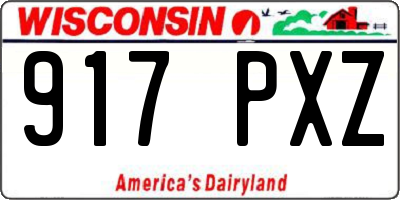 WI license plate 917PXZ