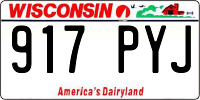 WI license plate 917PYJ