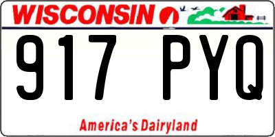 WI license plate 917PYQ