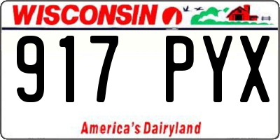 WI license plate 917PYX