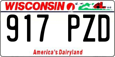 WI license plate 917PZD