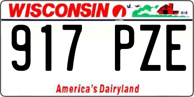 WI license plate 917PZE