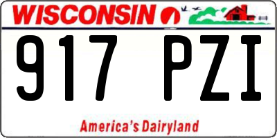 WI license plate 917PZI
